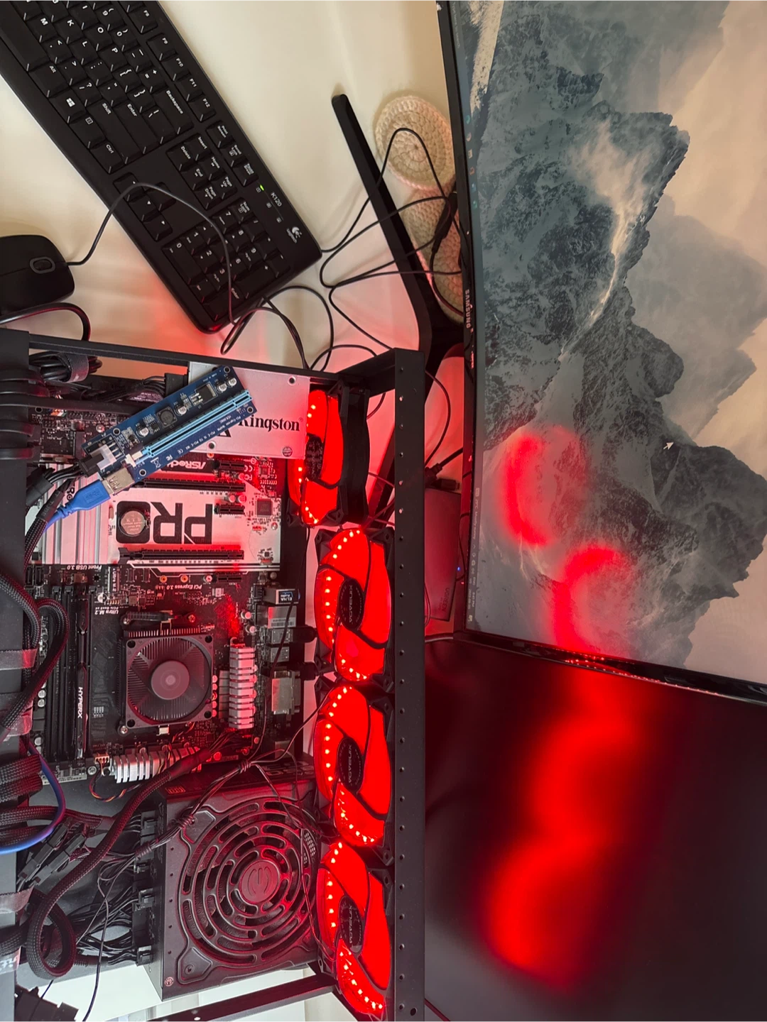 Custom built open-air PC for Gaming/Testing - photo 2