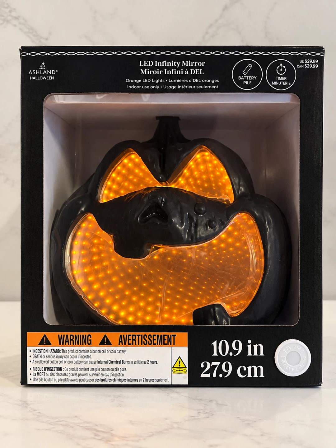 BNIB - Halloween Ghost Witch LED Infinity Light