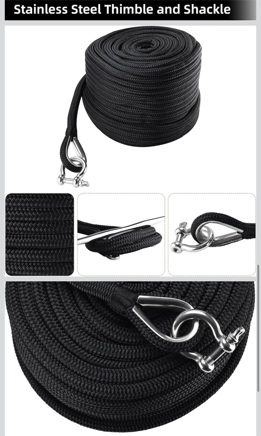 Double Braid Nylon Anchor Rope 3/8" x 250FT - photo 5