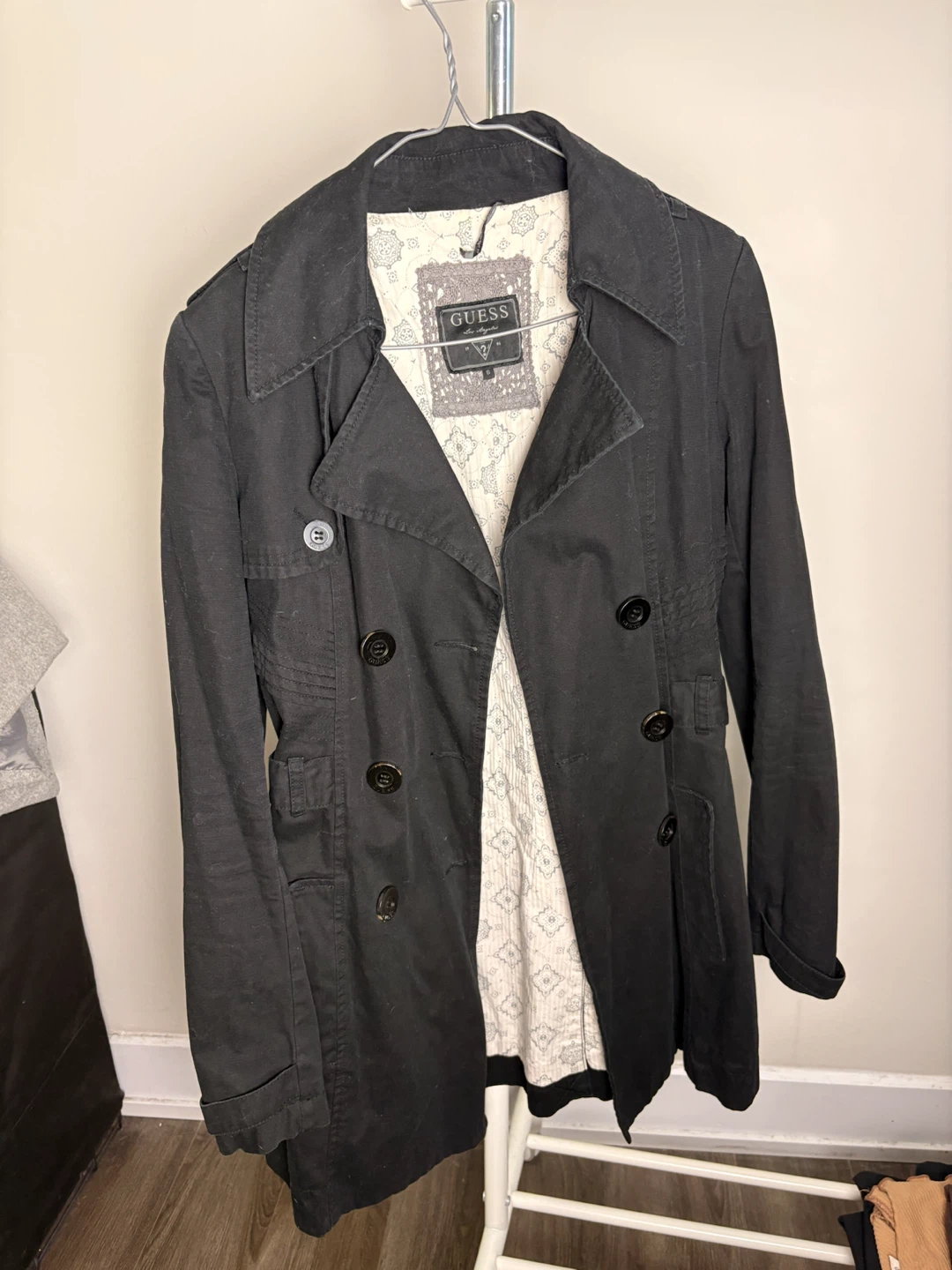 Guess Black Trench Coat - photo 2