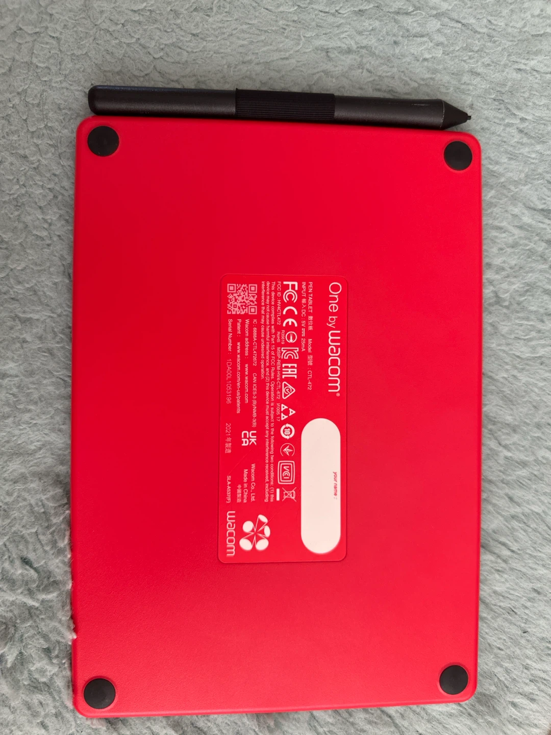 One by Wacom pen tablet CTL-472 - photo 2