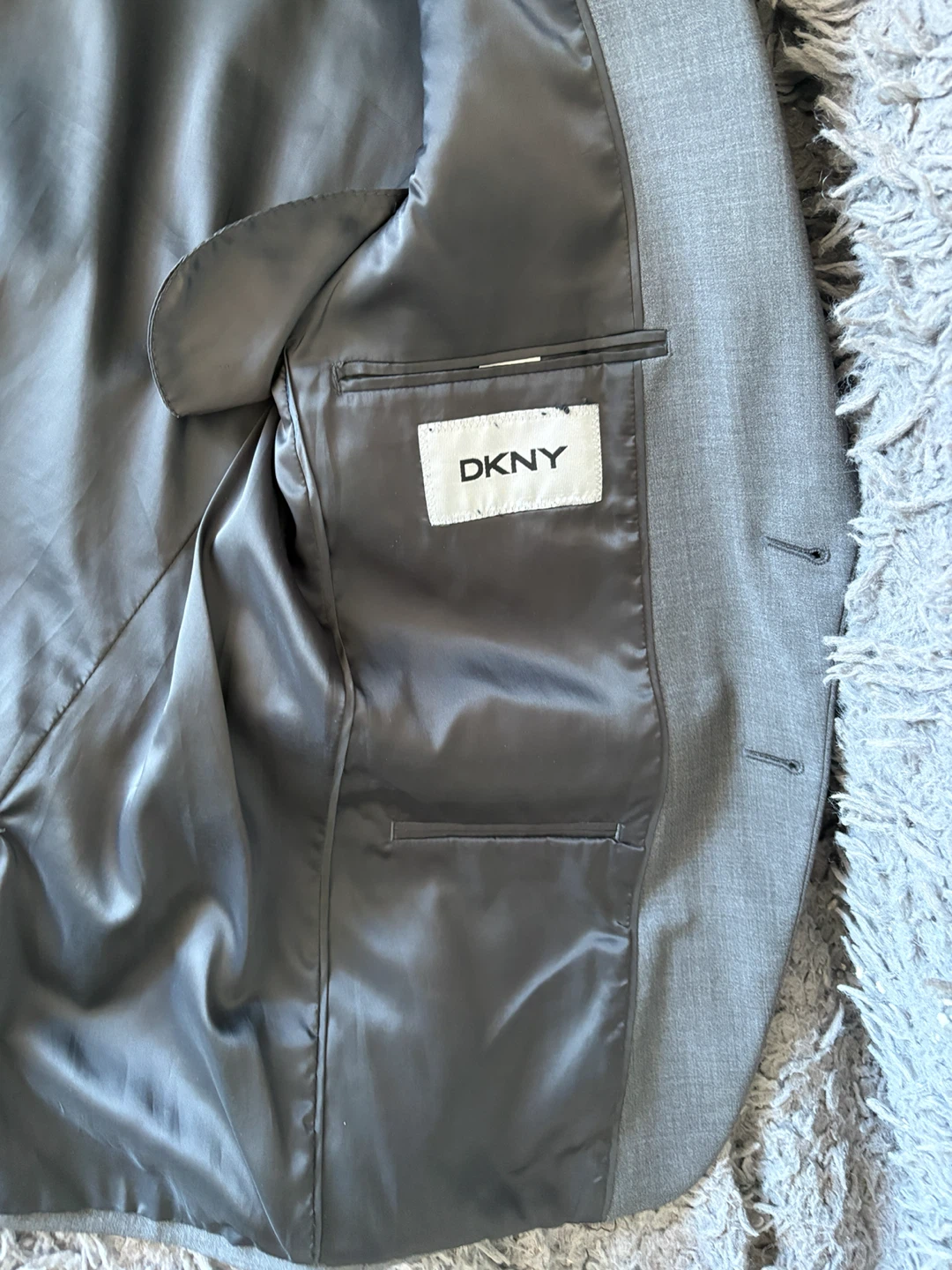 DKNY Grey Suit Jacket - 38S - photo 4