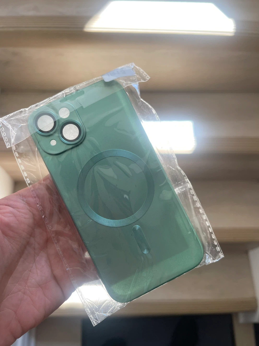 Green Magnetic Phone Case for iPhone 13