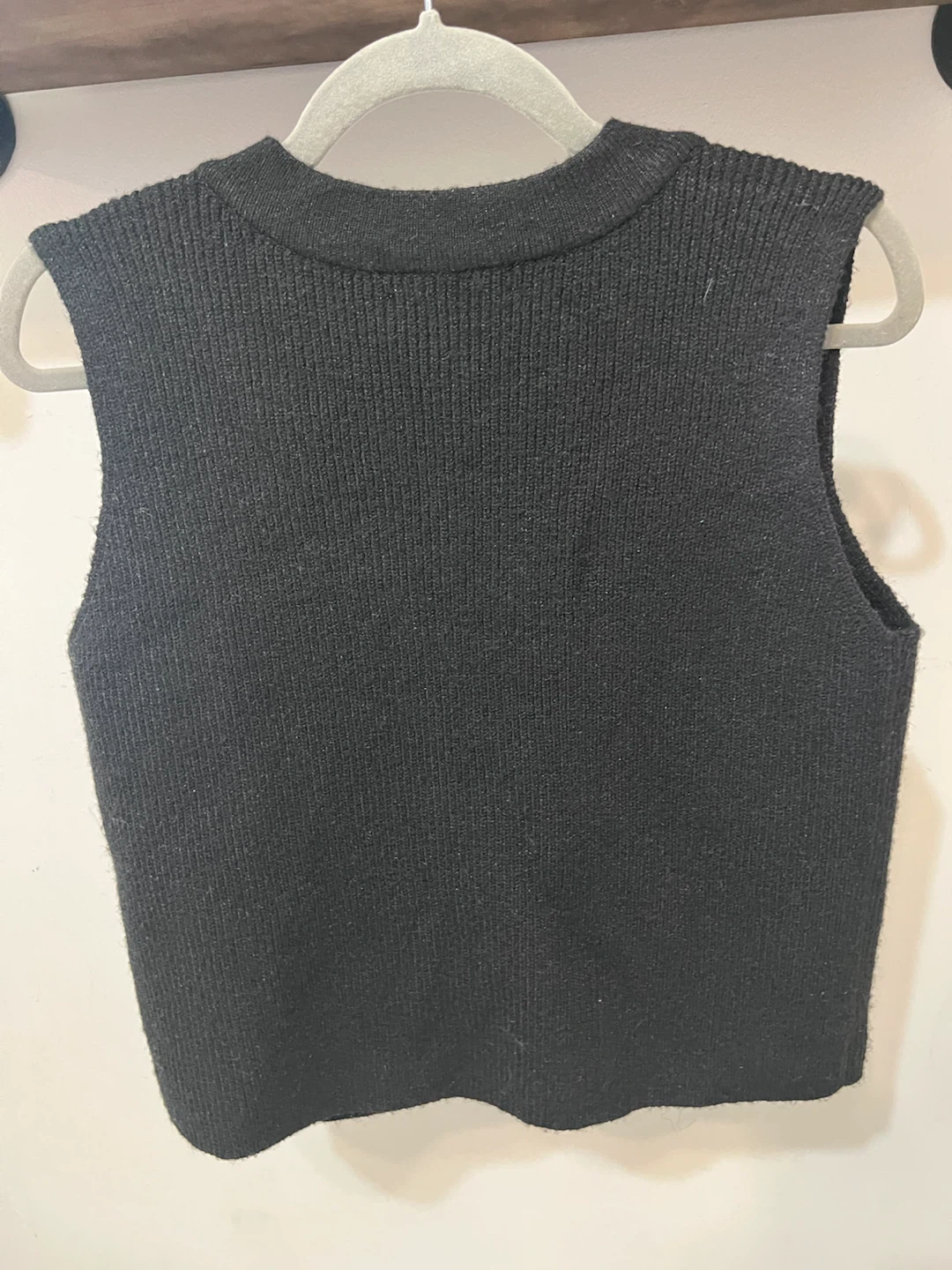 Oak + Fort Black Knit Button Vest – Brand New With Tags - photo 5