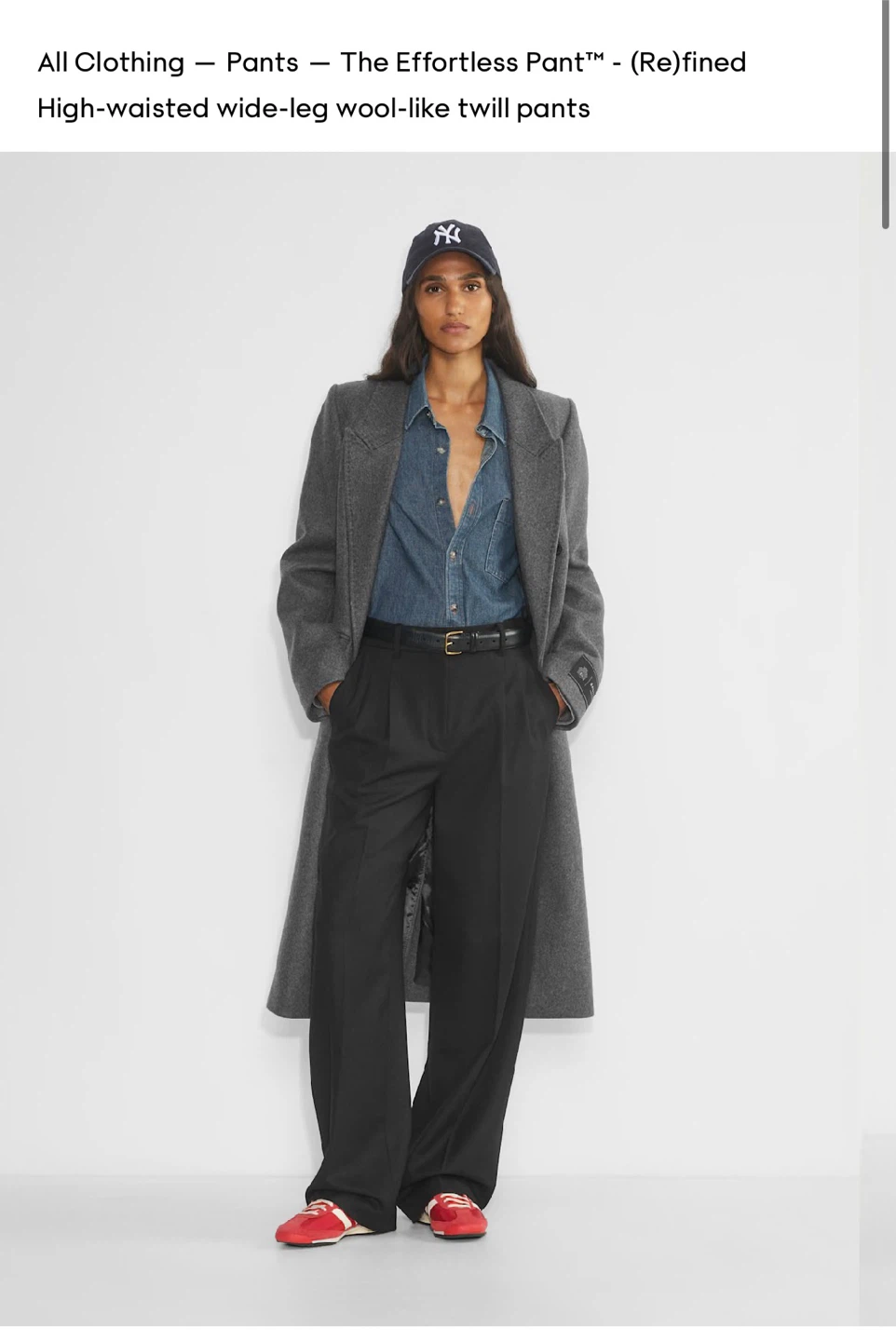 Aritzia Wilfred The Effortless Pant - (Re)fined - Size 8 Black