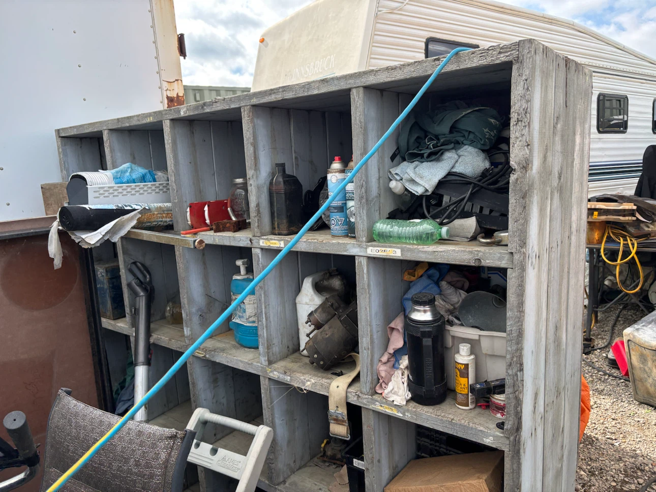Assorted shelving and cabinets
