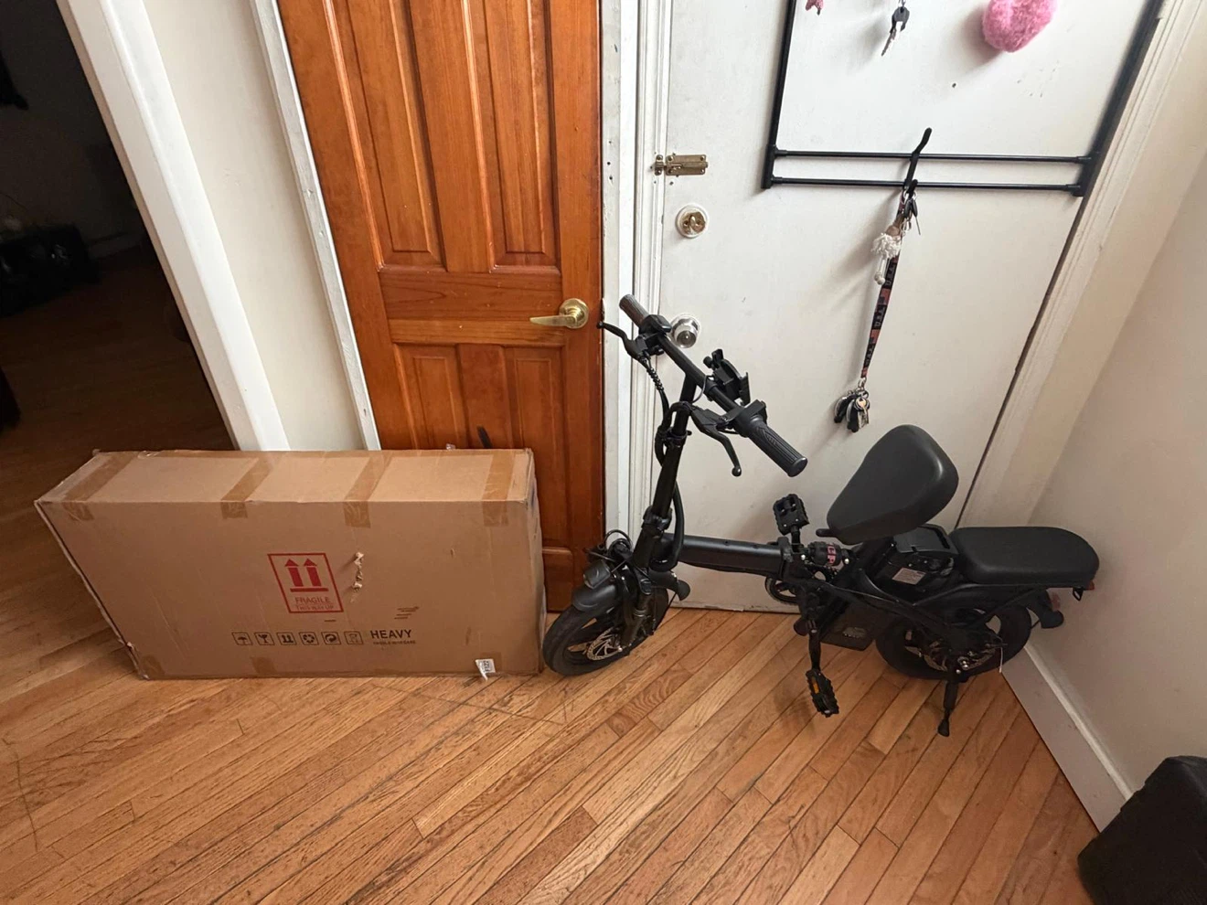 Black Folding Electric Bike - photo 3