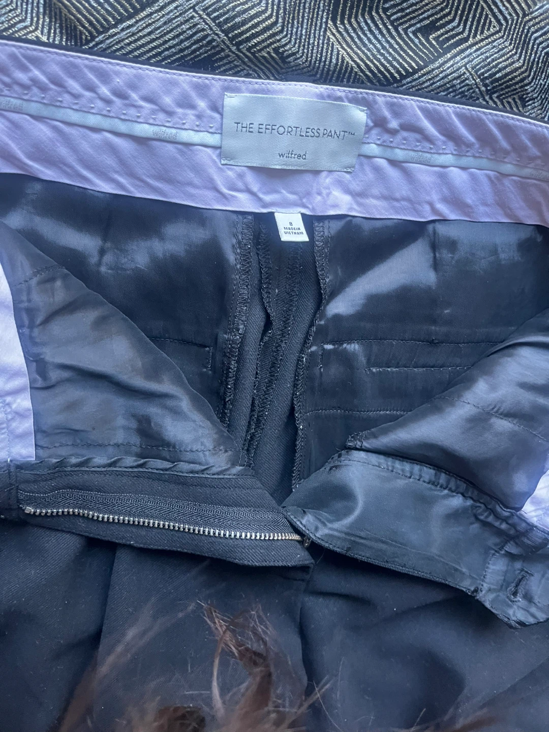 Aritzia Wilfred The Effortless Pant - (Re)fined - Size 8 Black - photo 3