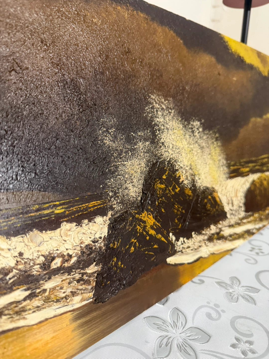 Textured Seascape Canvas Painting
