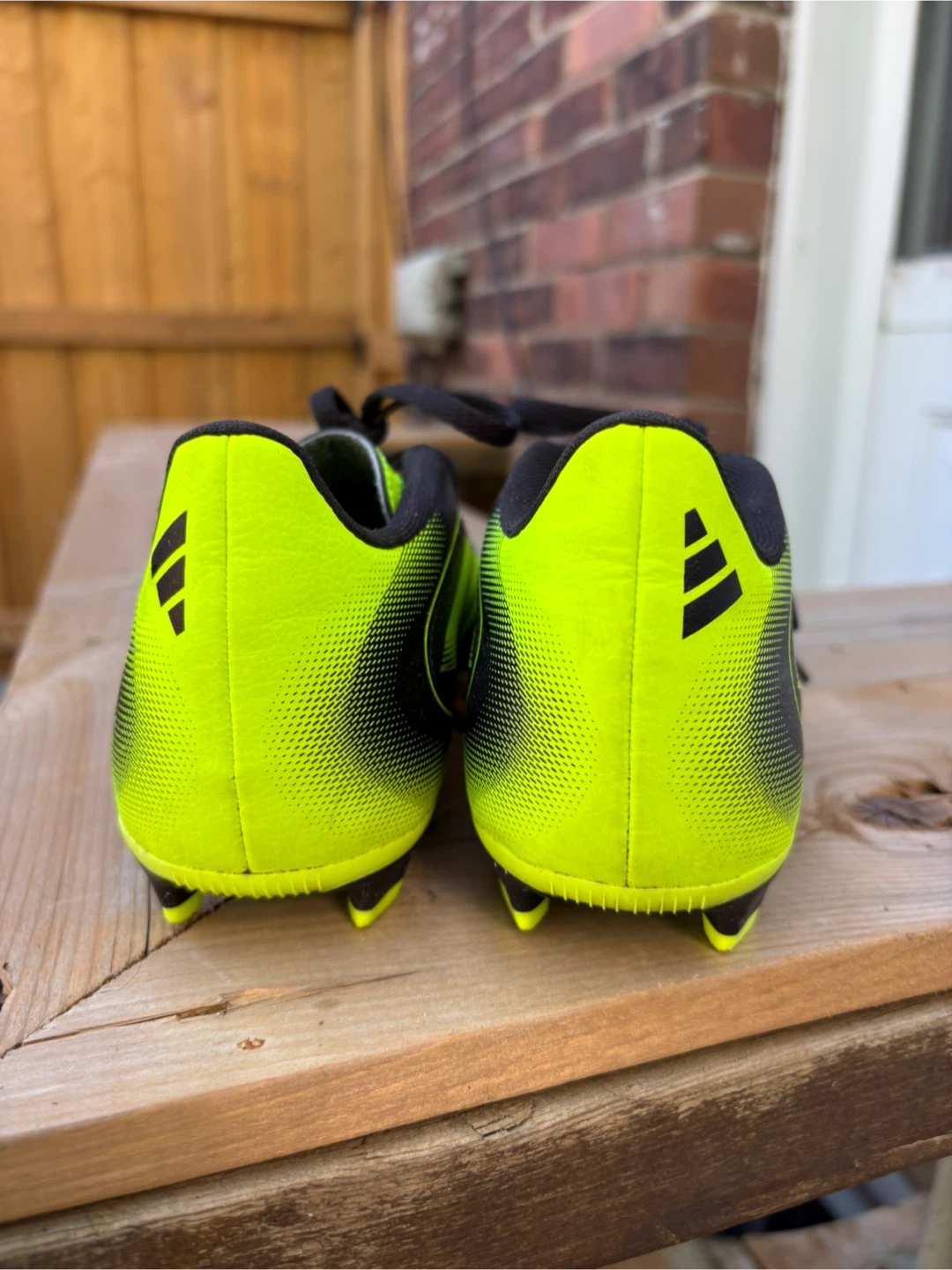 Adidas Soccer Cleats Black and Neon Yellow - photo 2
