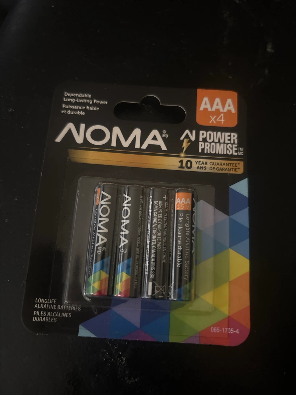 NOMA AAA Alkaline Batteries (4-Pack)