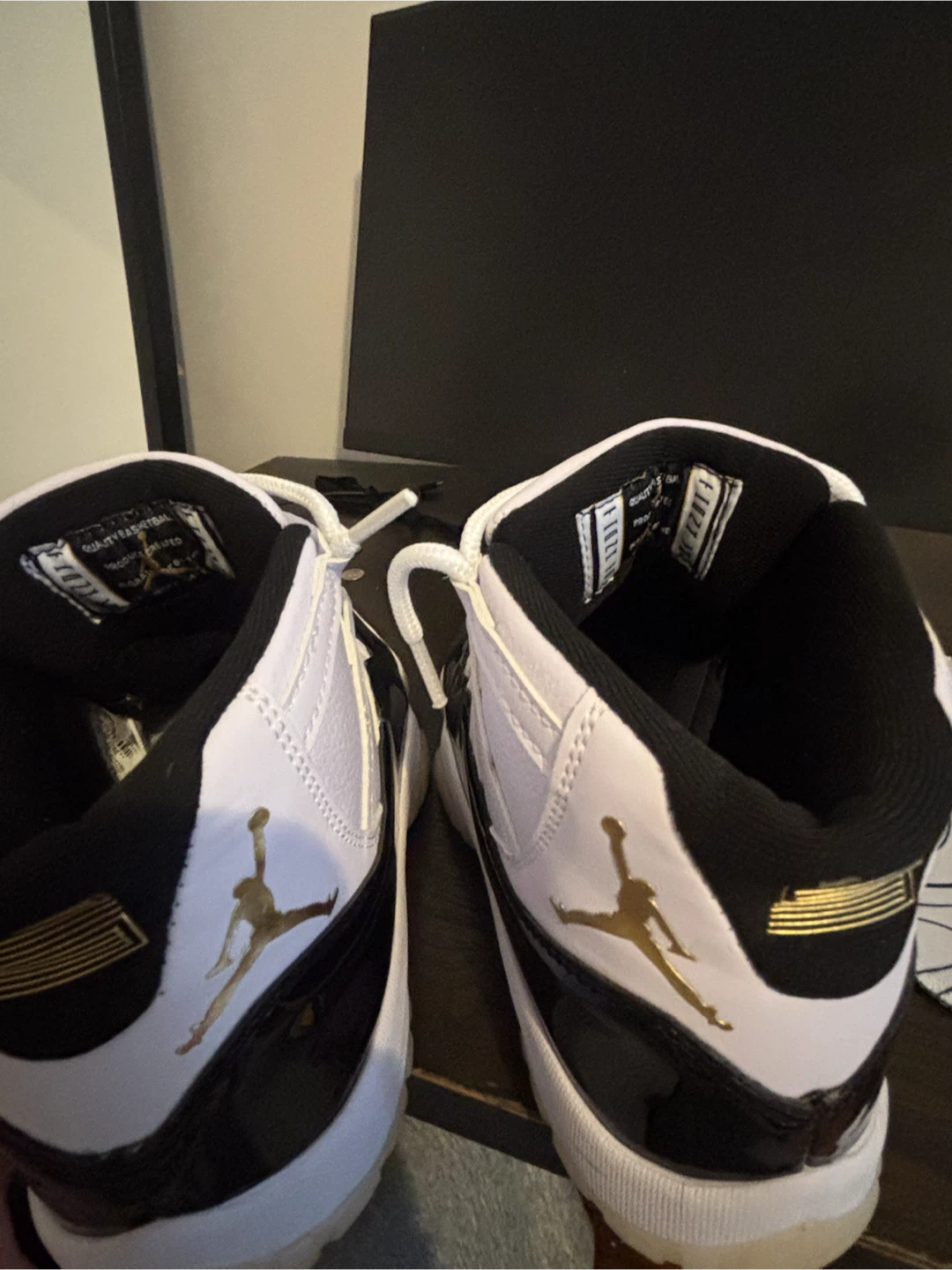 Nike Air Jordan 11 Retro Sneakers White and Black - photo 2
