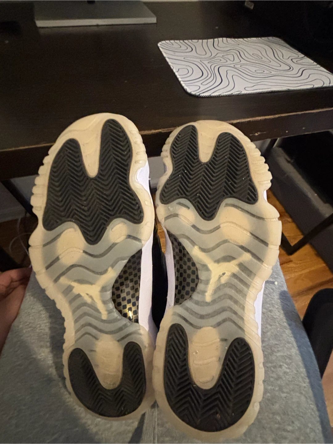Nike Air Jordan 11 Retro Sneakers White and Black - photo 3
