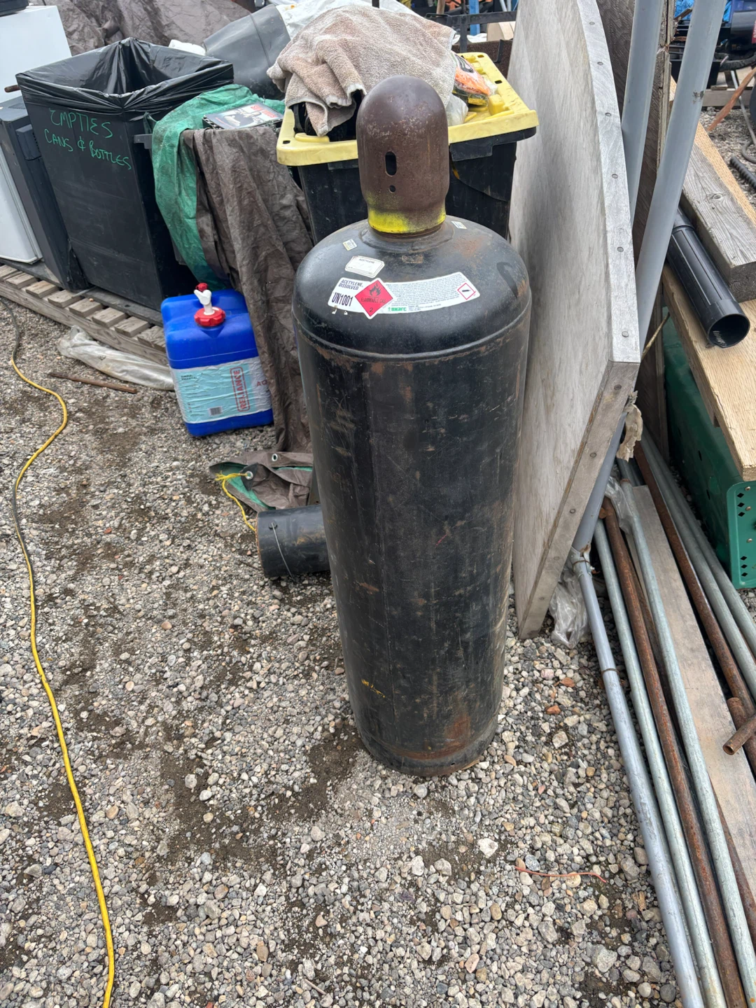 Assorted WeldWorld Gas Cylinders and Gullco Electrode Oven