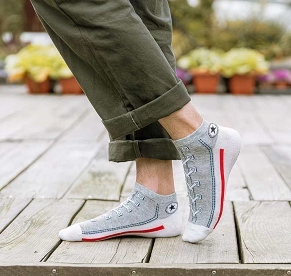 Brand NEW 5 pairs Converse Style Low Cut Socks - photo 2