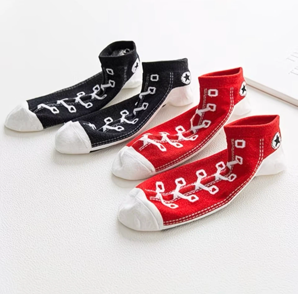 Brand NEW 5 pairs Converse Style Low Cut Socks - photo 4