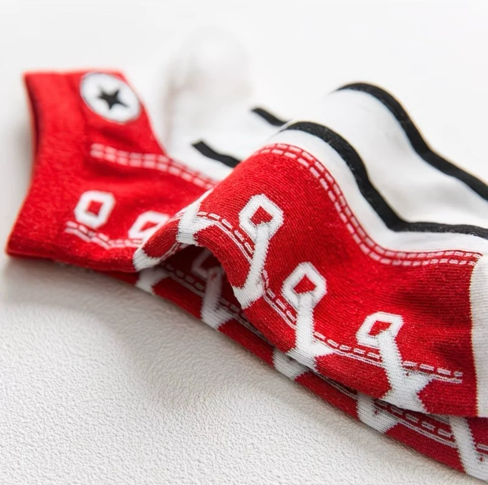 Brand NEW 5 pairs Converse Style Low Cut Socks - photo 5
