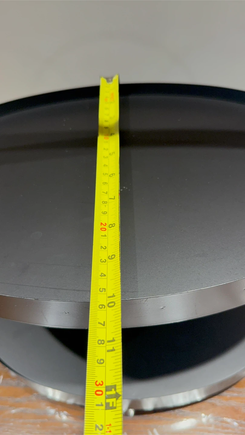 Black 2-Tier Serving Stand with Handle - photo 4