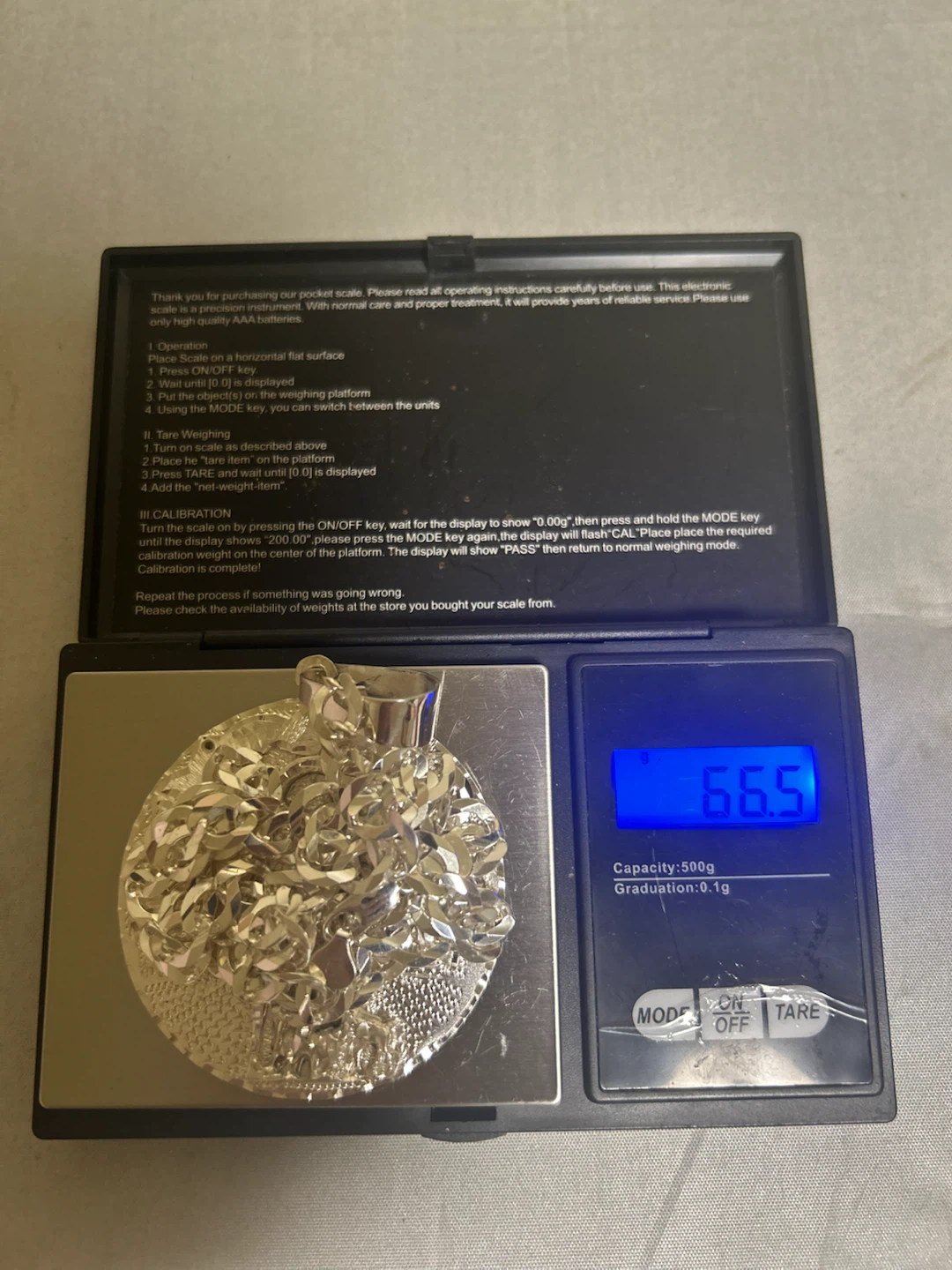 Silver Saint Lazarus Pendant Necklace - photo 2