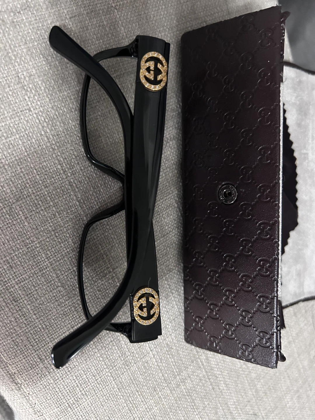 Gucci Black Eyewear Frames with Case