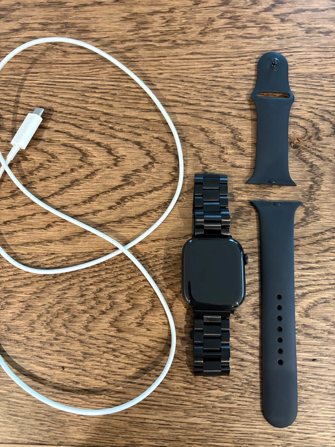 Apple Watch series 11 46mm with Metal Link,silicon bracelet