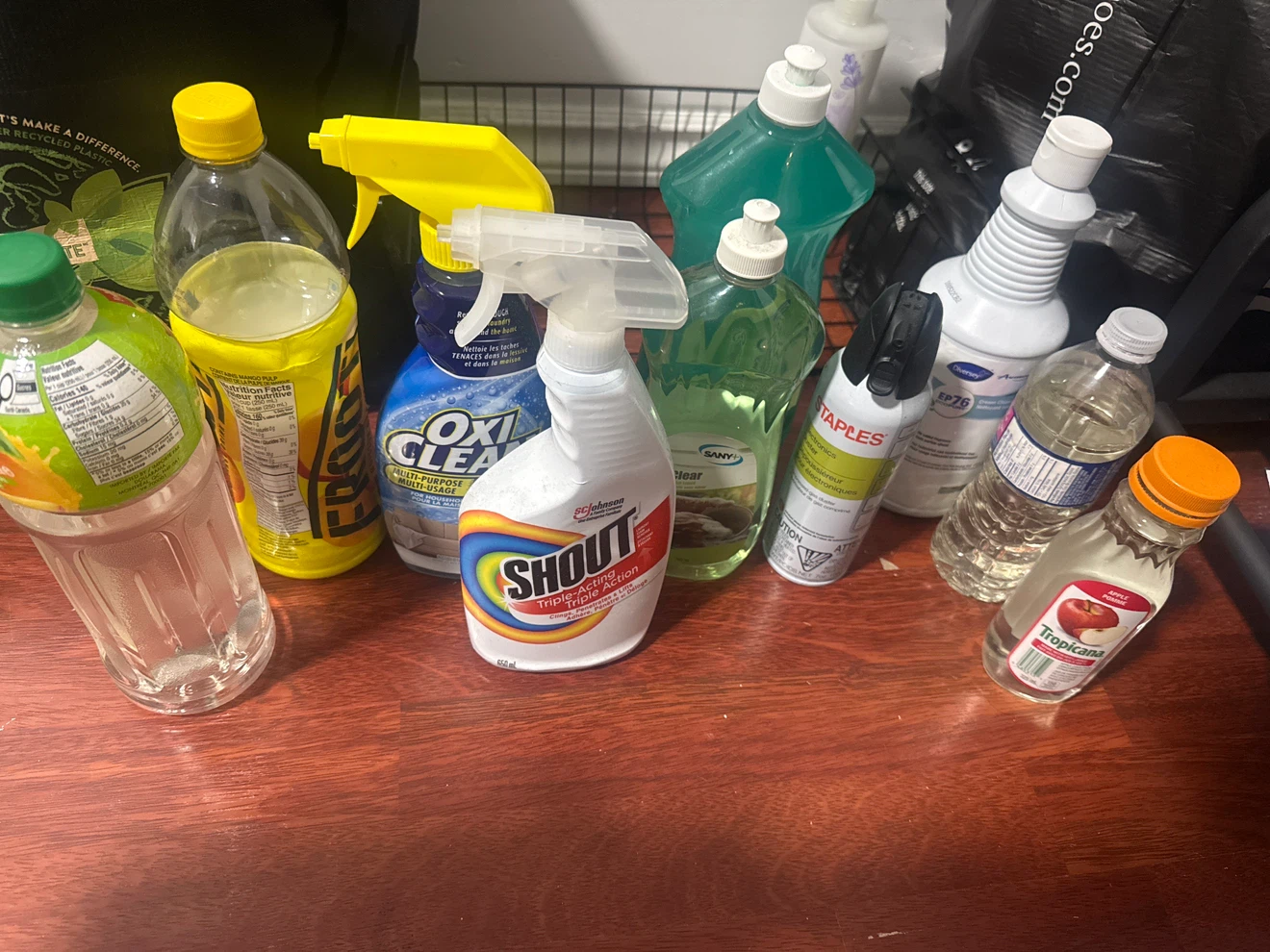 Assorted Household Cleaning Supplies