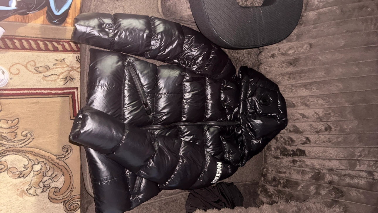 Madalyn Down Quilted Puffer Jacket Black