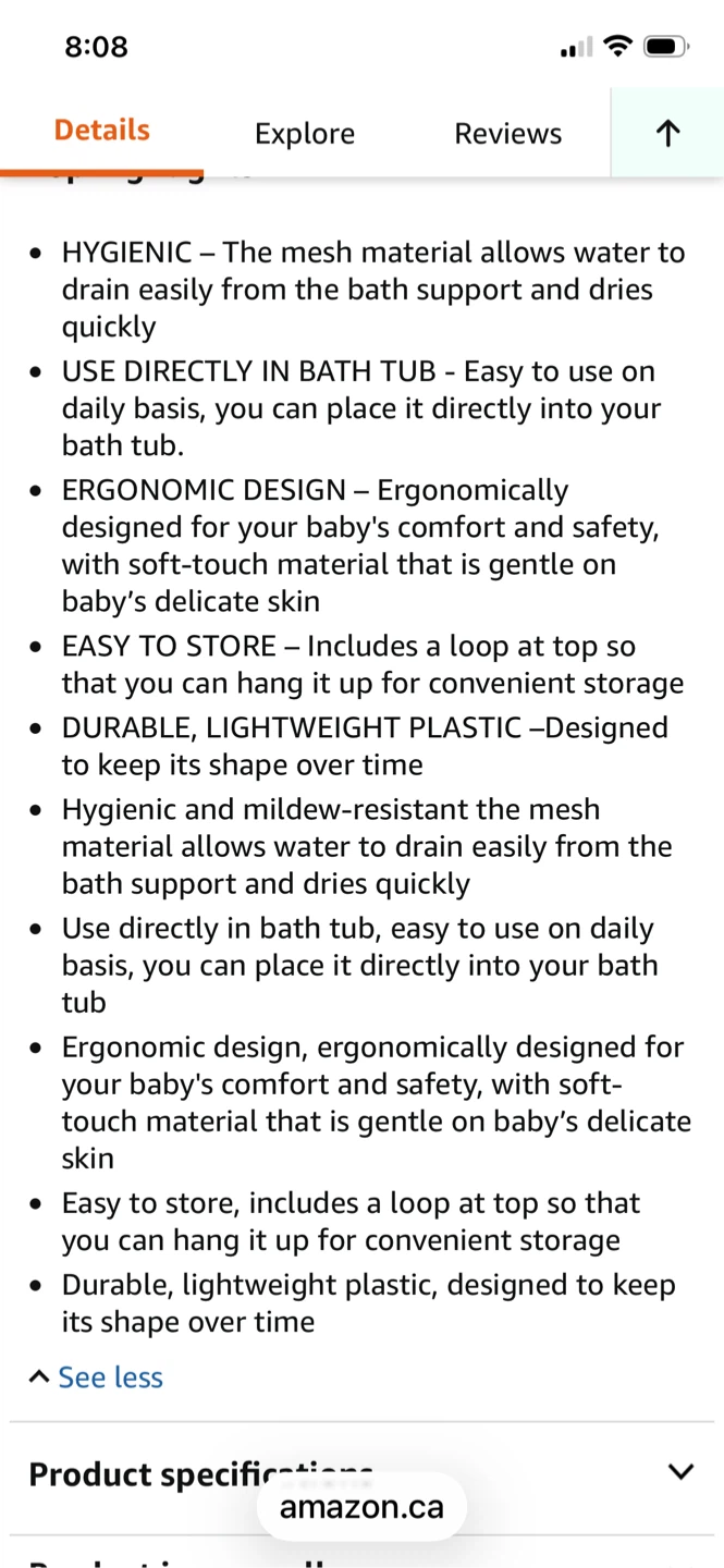 Angelcare Baby Bath Support - Aqua - photo 2