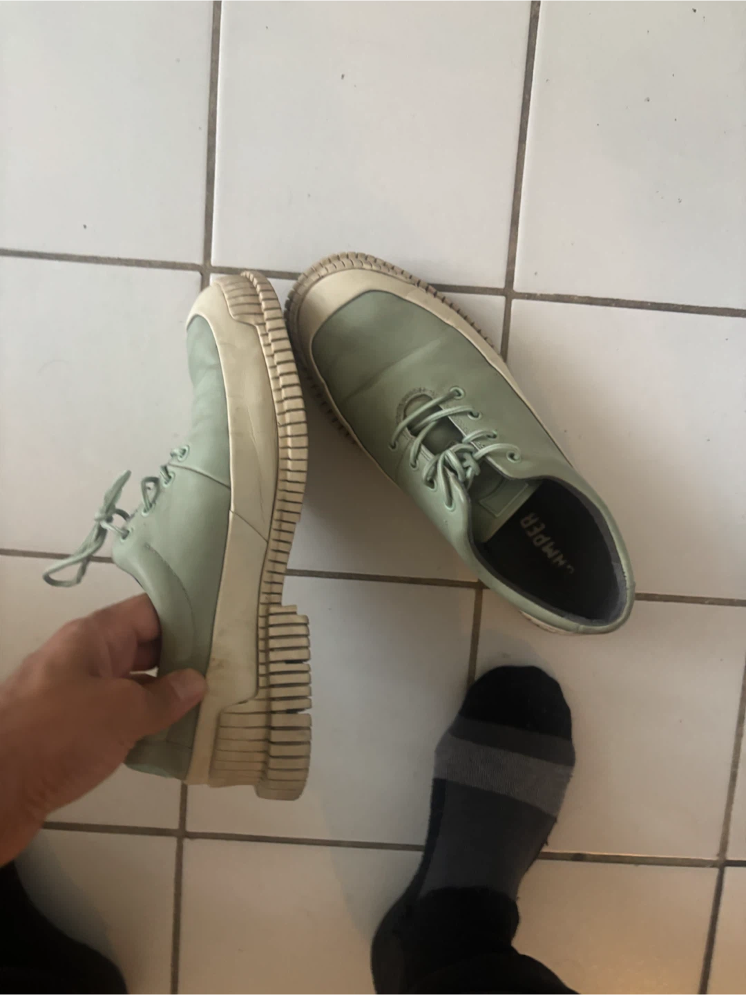 Camper Lace-Up Shoes Green Size 43