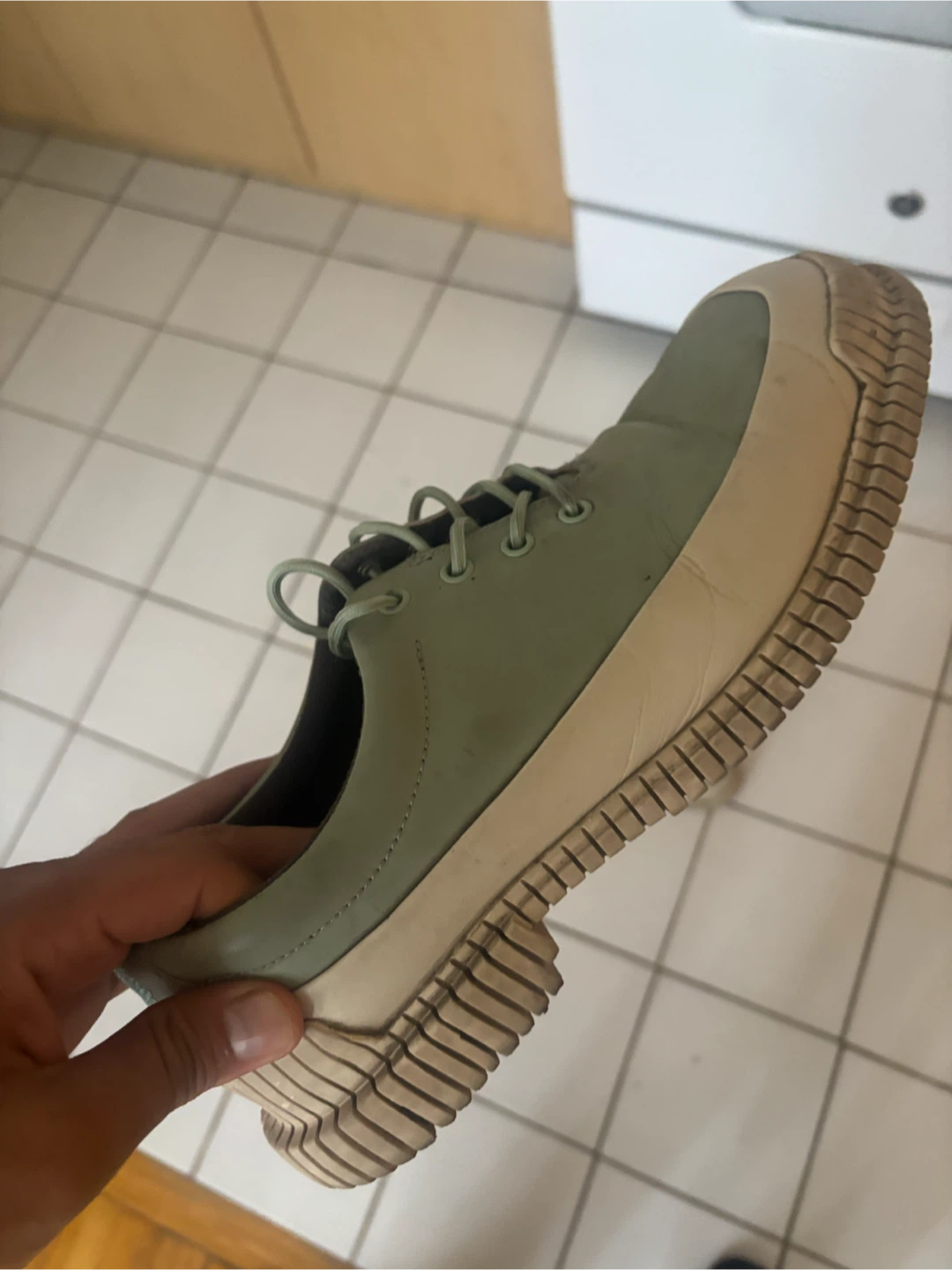 Camper Lace-Up Shoes Green Size 43 - photo 3