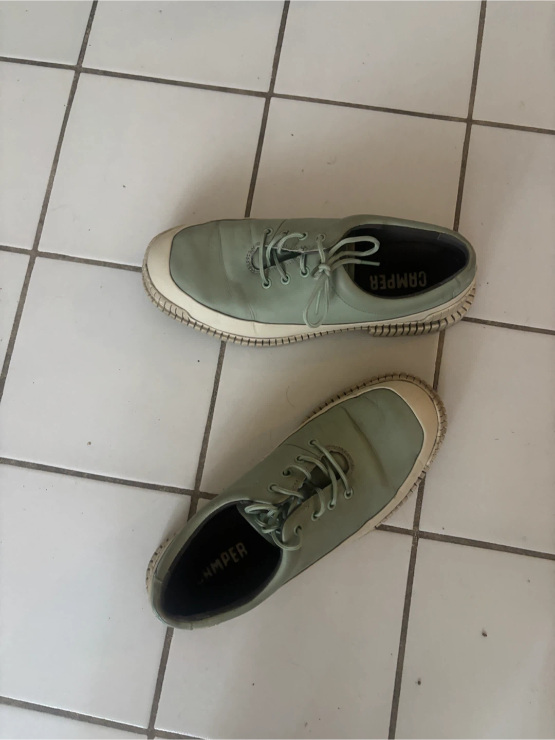 Camper Lace-Up Shoes Green Size 43 - photo 4