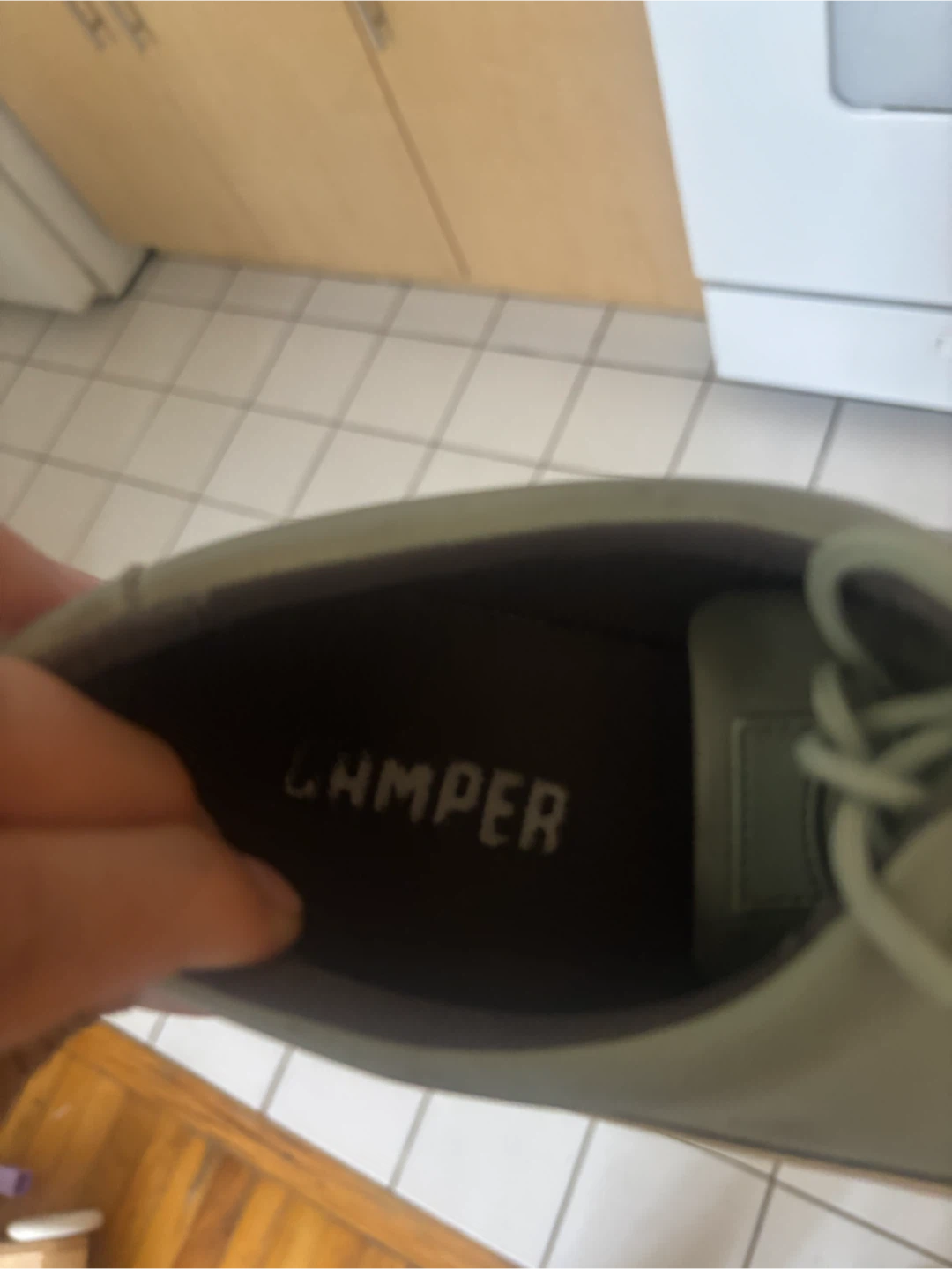 Camper Lace-Up Shoes Green Size 43 - photo 5