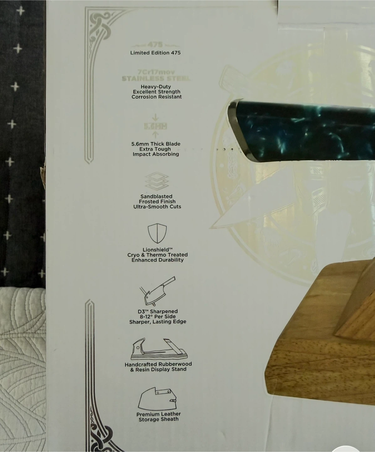 Dalstrong Valhalla Series 11.5" Obliterator XL Cleaver - photo 3