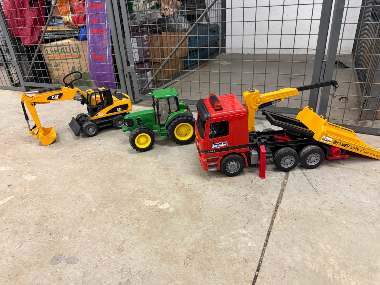 Set of 3 Bruder Toy Vehicles