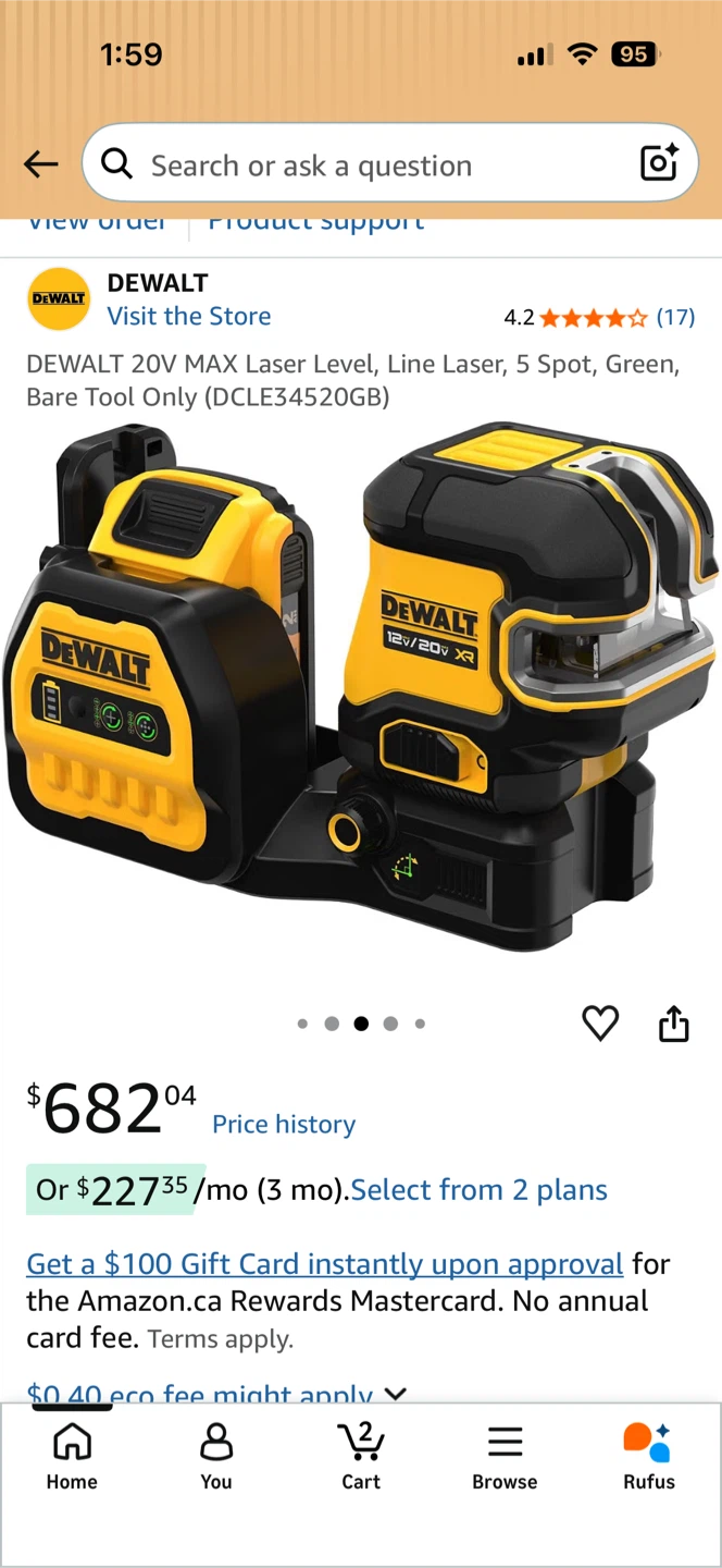 DEWALT 20V MAX Laser Level (DCLE34520GB) with TSTAK Case - photo 4