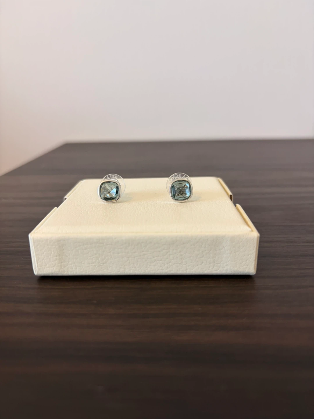 Swarovski blue crystal stud earrings - photo 5