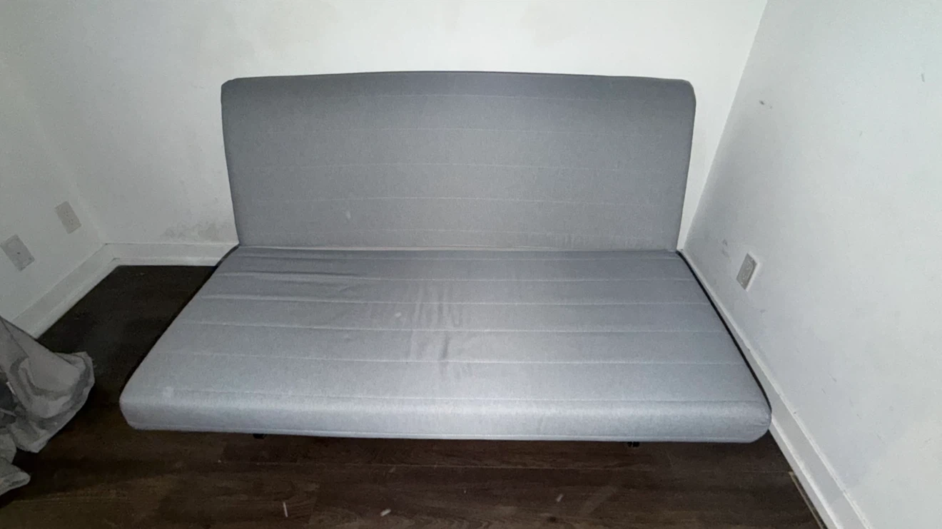 Grey Queen Sized Futon Sofa Bed