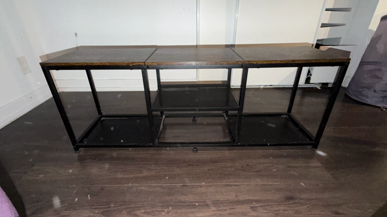 Industrial TV Console Table
