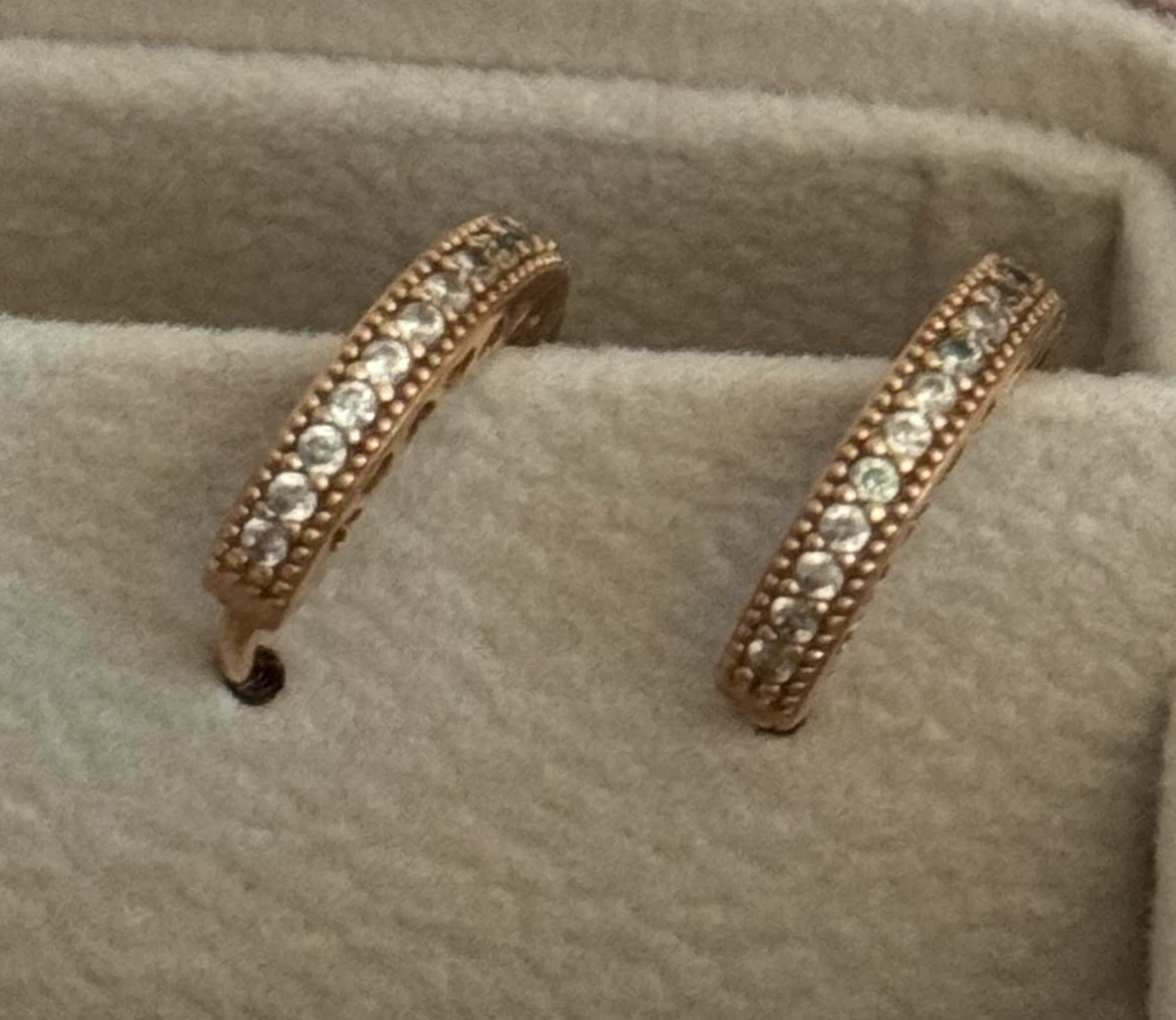 Pandora Rose Gold Heart Hoop Earrings - photo 4