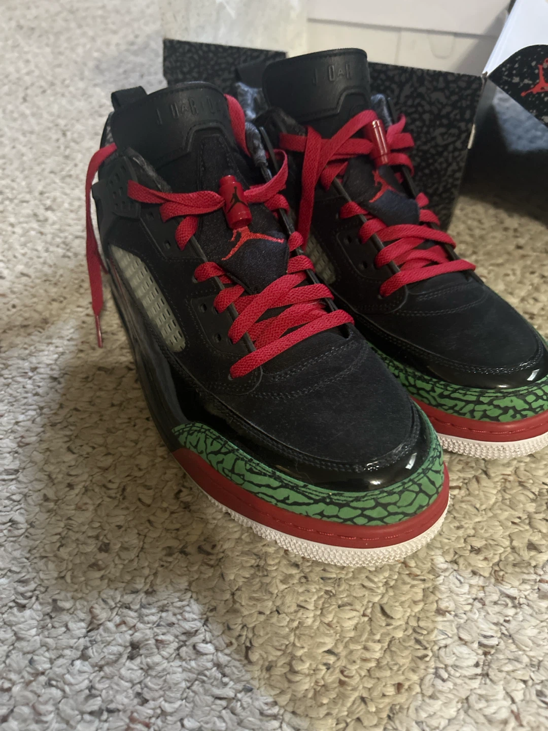 Jordan Spizike Low Black/Red/Green - photo 2