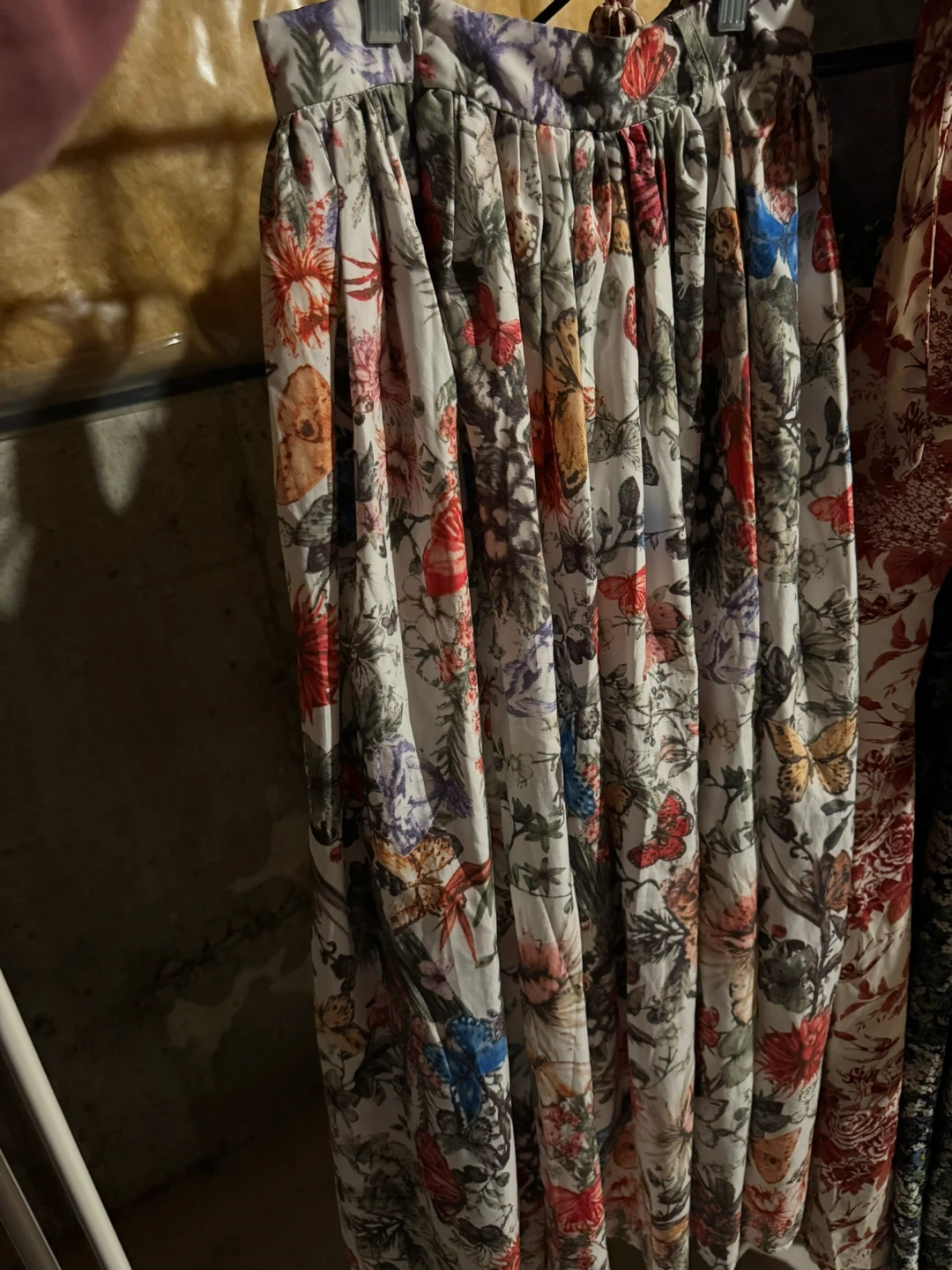 Dior patterned Floral and Butterfly Print Midi Skirt - photo 3