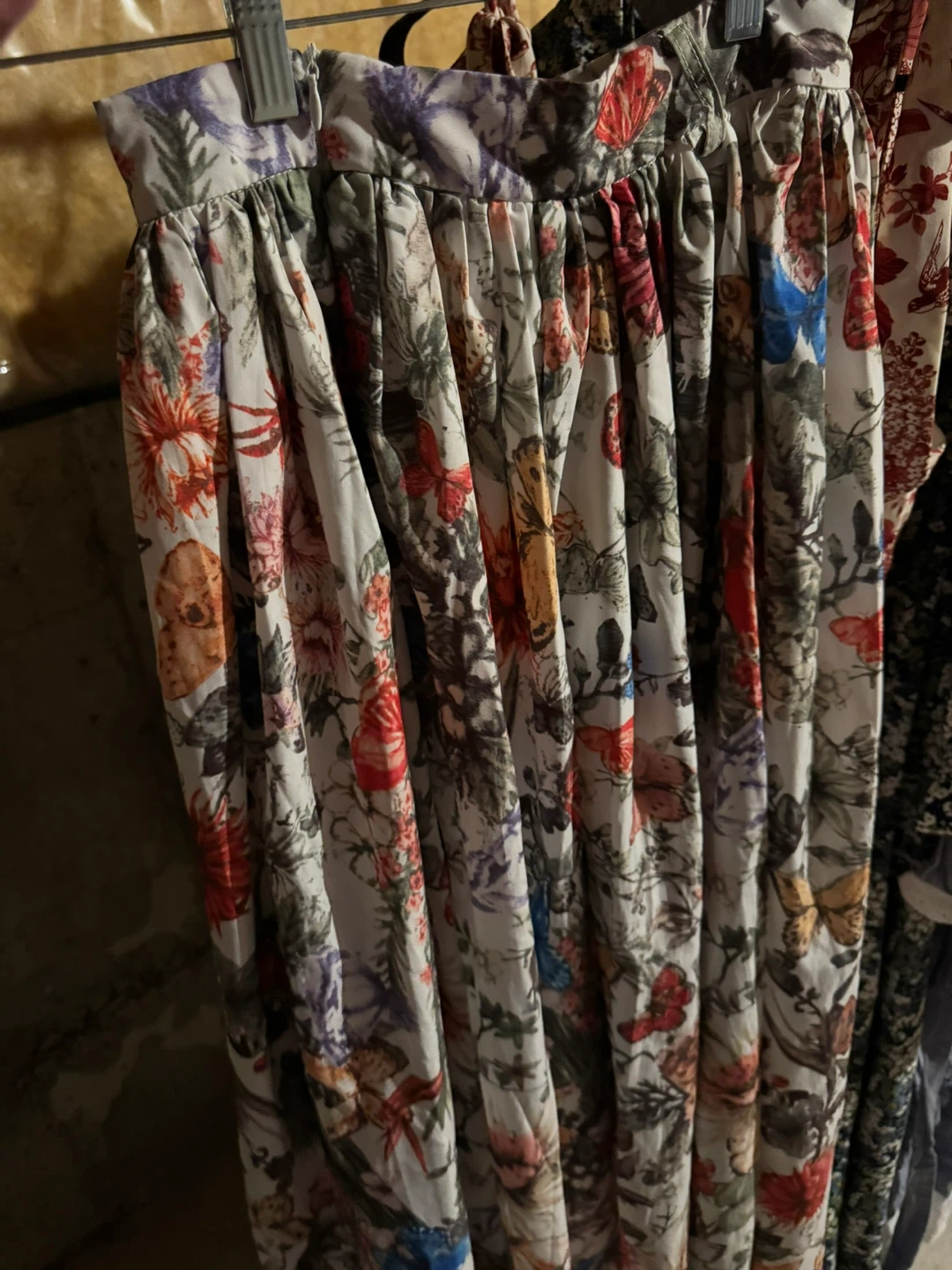Dior patterned Floral and Butterfly Print Midi Skirt - photo 4