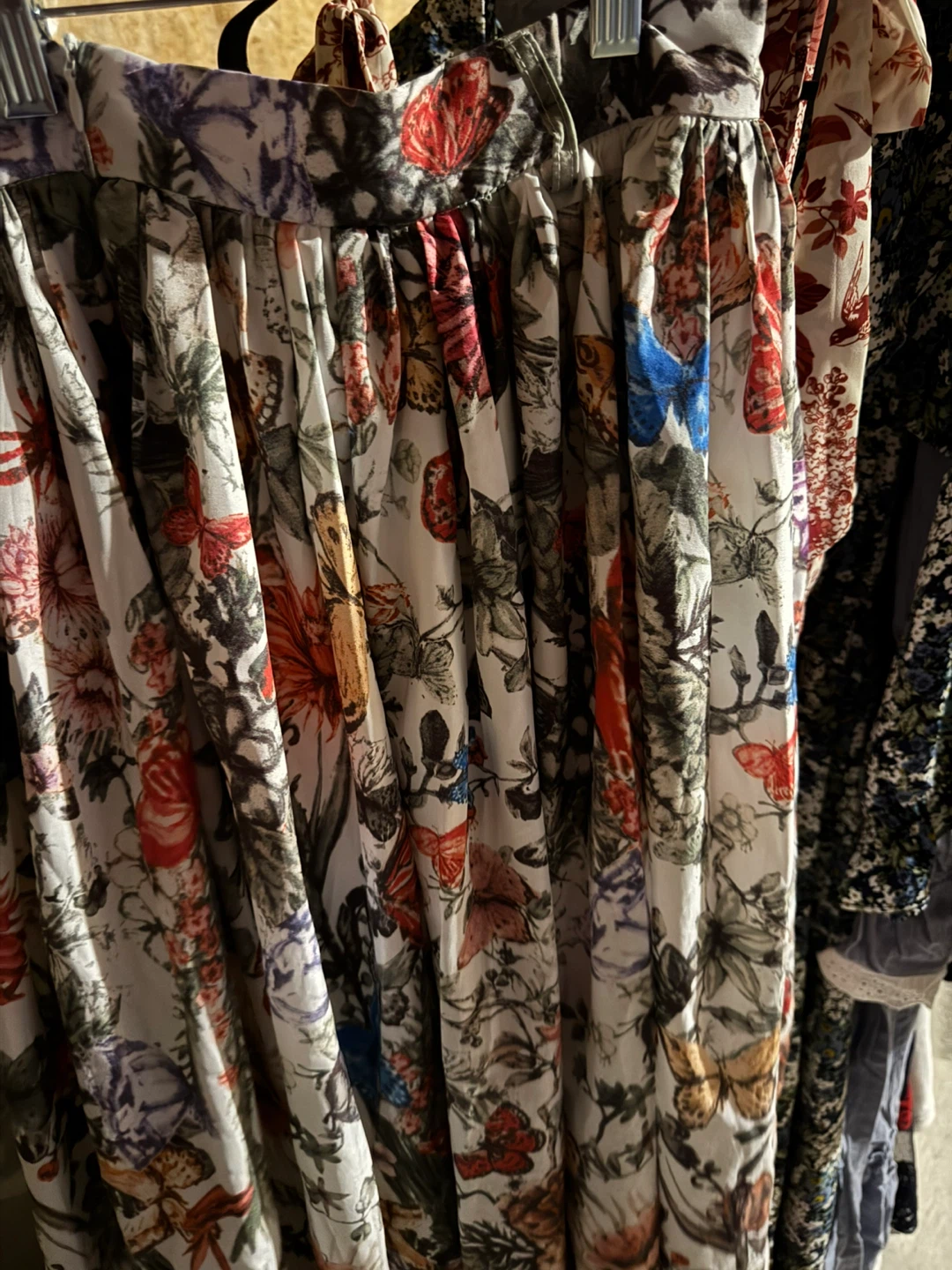 Dior patterned Floral and Butterfly Print Midi Skirt - photo 2