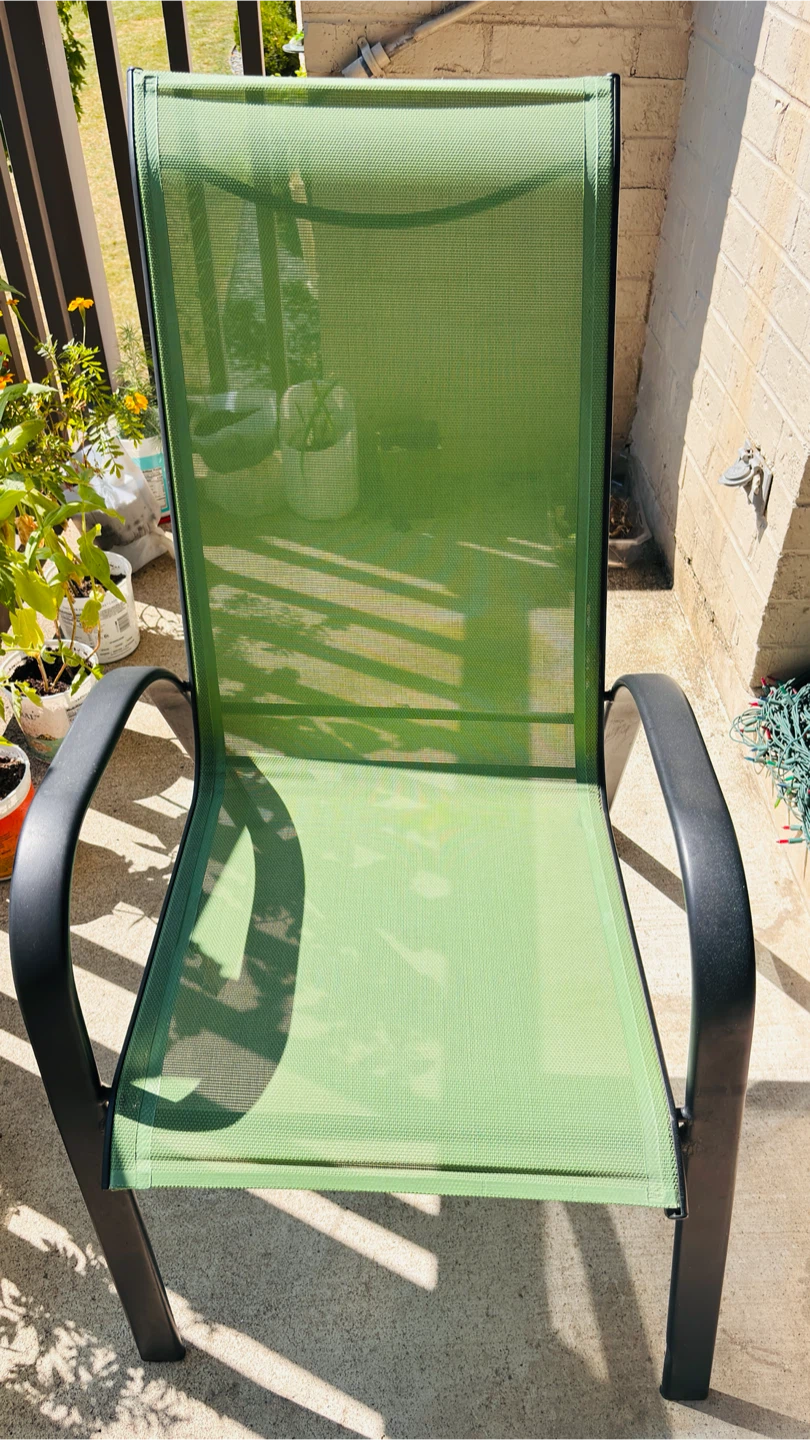 Set of Two Outdoor Mesh Patio Chairs - photo 2