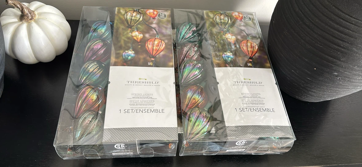 Threshold Iridescent String Lights - 2 Sets - photo 2