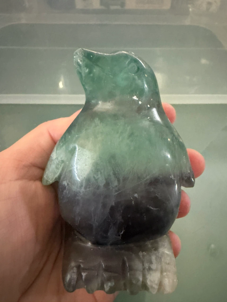 Fluorite Penguin Figurine - photo 3