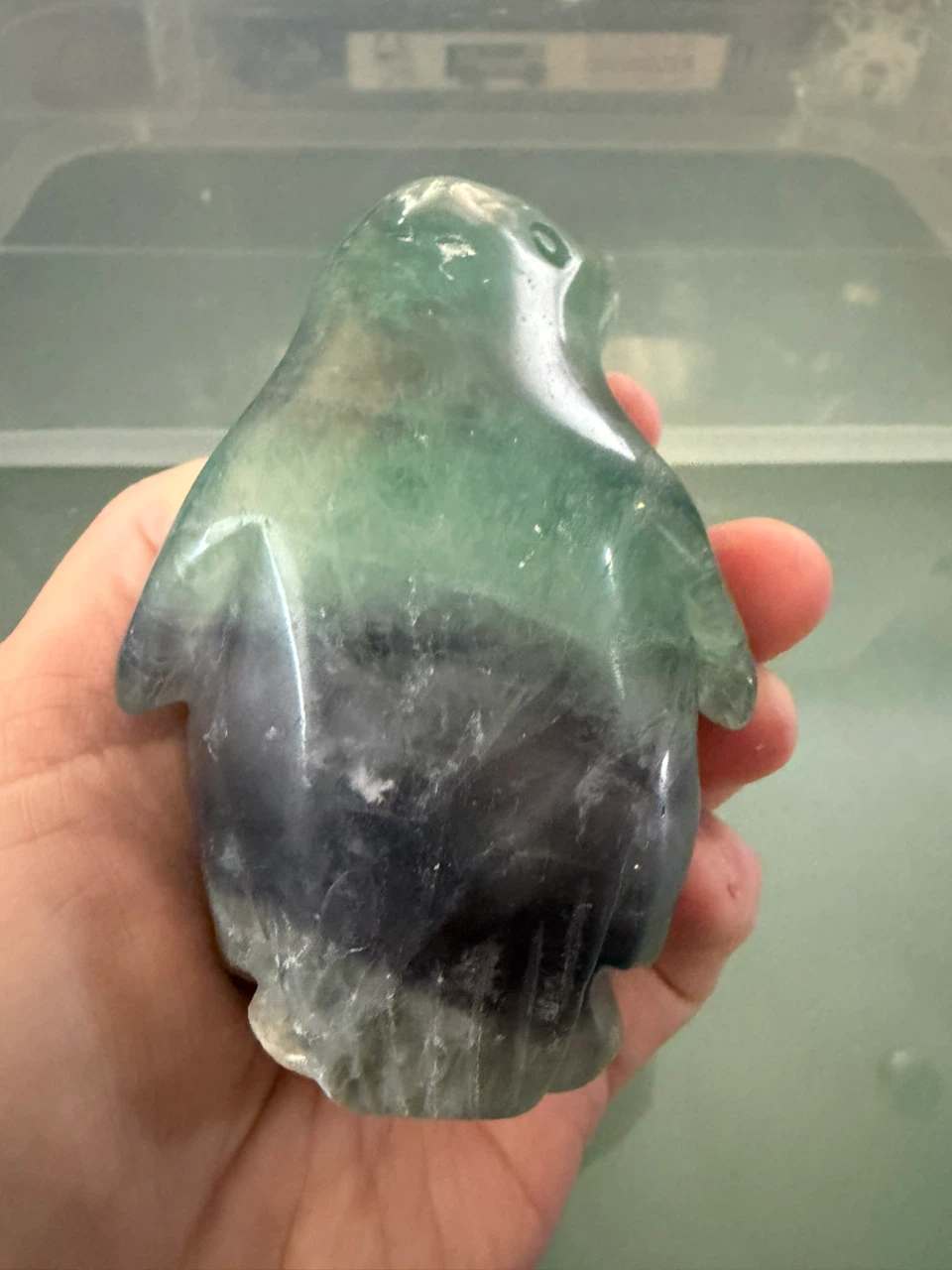 Fluorite Penguin Figurine - photo 4