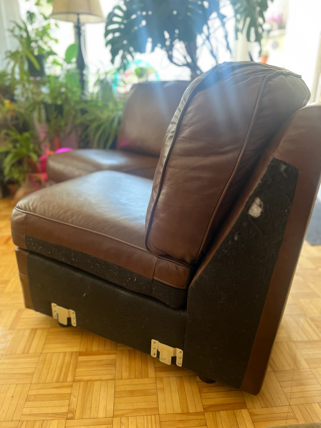 Vintage Brown Lounge Chairs – Pair - photo 4
