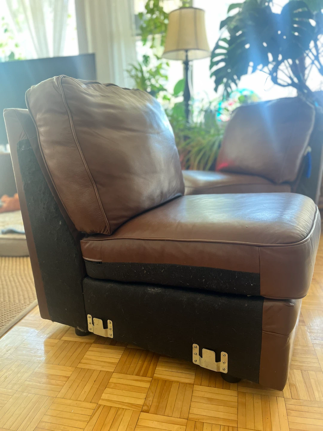 Vintage Brown Lounge Chairs – Pair - photo 5
