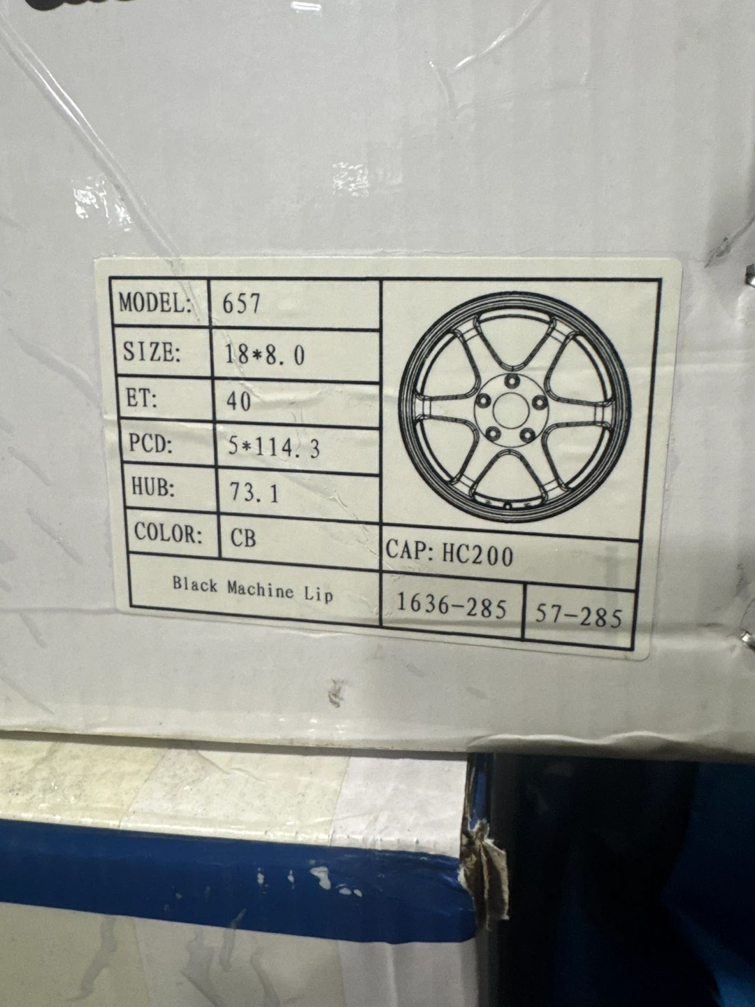 Starcar 657 Black Machine Lip Wheel 18x8.0 - photo 2